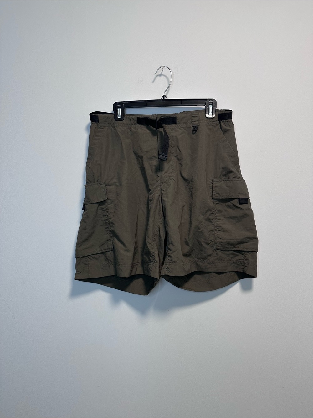 Vintage REI Cargo Shorts Olive Green Gorpcore Hiking Tactical Belted Shorts